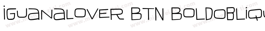 IguanaLover BTN BoldOblique字体转换